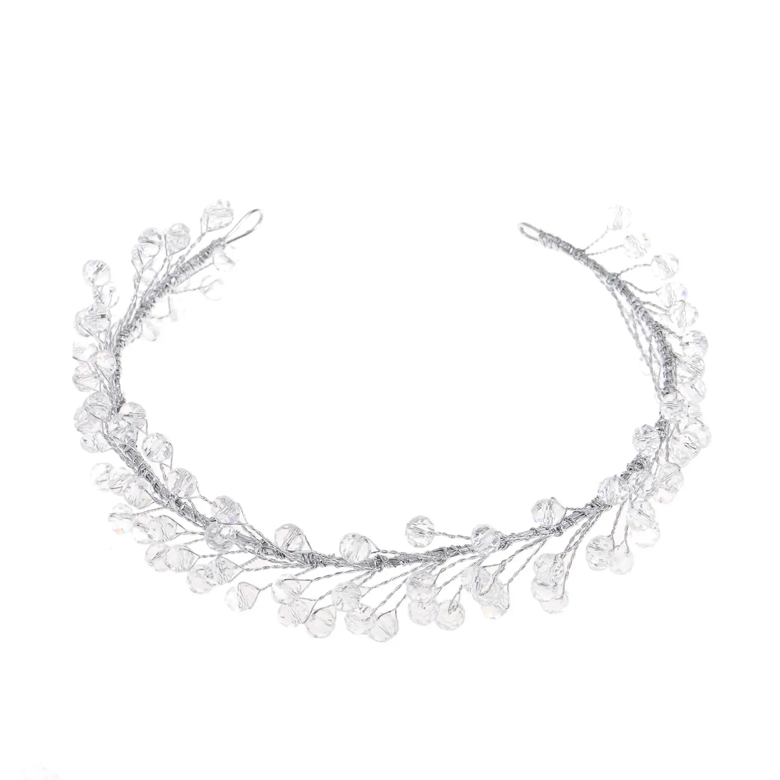 Elegant Crystal Headband For Women Exquisite Summer Beach Hair Accessories Girls Daily Metal Jewelry Hair Hoop Hair Band 1pc