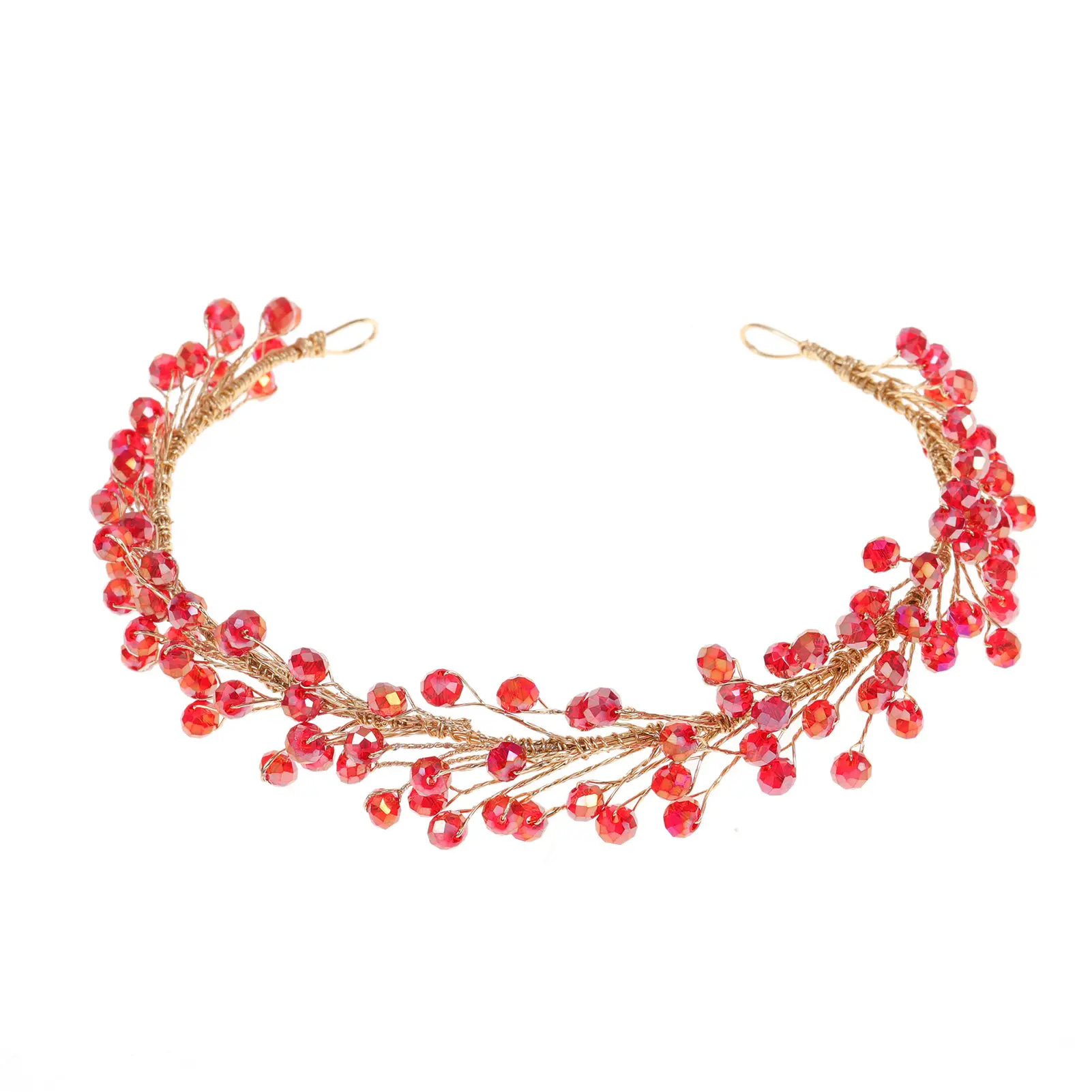 Elegant Crystal Headband For Women Exquisite Summer Beach Hair Accessories Girls Daily Metal Jewelry Hair Hoop Hair Band 1pc