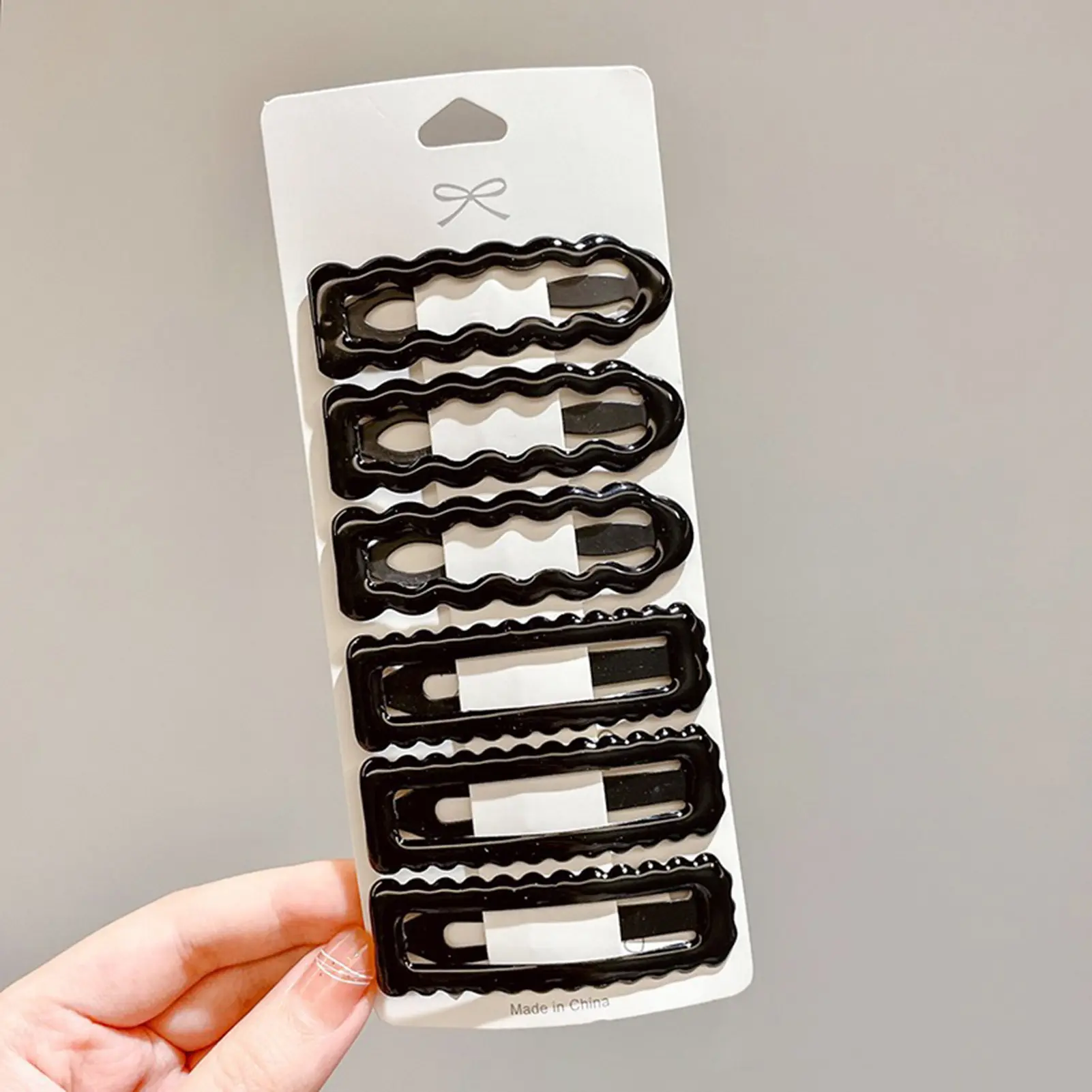 6pcs Macaron Hair Clip For Women Sweety Dopamine BB Clips INS Style Wavy Duckbill Clip Girls Daily Life Fashion Hair Accessories
