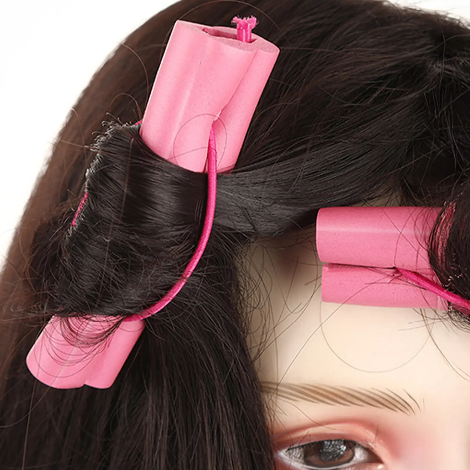 6pcs Hair Rollers For Women Heatless Hair Curlers DIY Styling Hair Roll Big Wave Ritual Flower Hair Roller Sleep Curling Sponge
