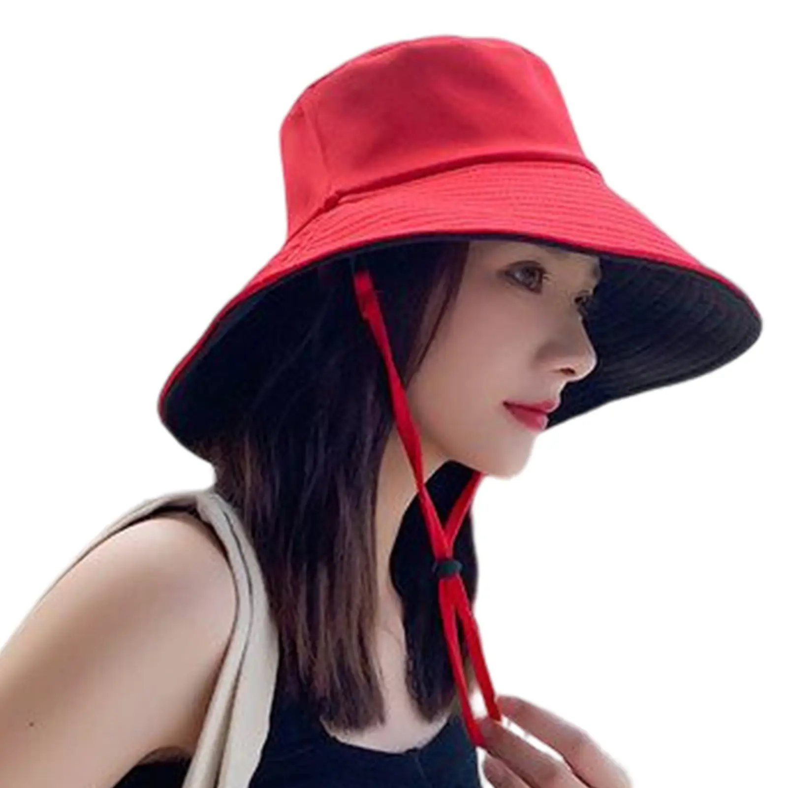 Women's Summer Wide Brimmed Hat Outdoor UV Resistant Fisherman Hat Beach Shopping Travel Big Eaves Hat For Girls Students Kids