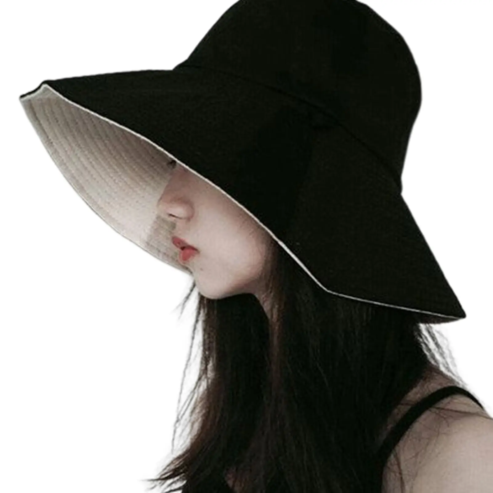 Women's Summer Wide Brimmed Hat Outdoor UV Resistant Fisherman Hat Beach Shopping Travel Big Eaves Hat For Girls Students Kids