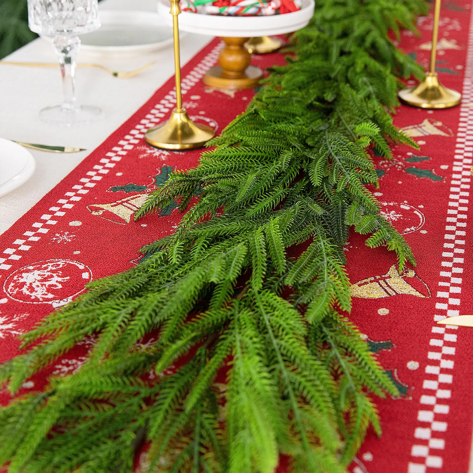 1.8m Dogtail Vine Simulated Encrypt Pine Needle Branches Pendant For Door Fireplace Garden 2025 Christmas Thanksgiving Decors