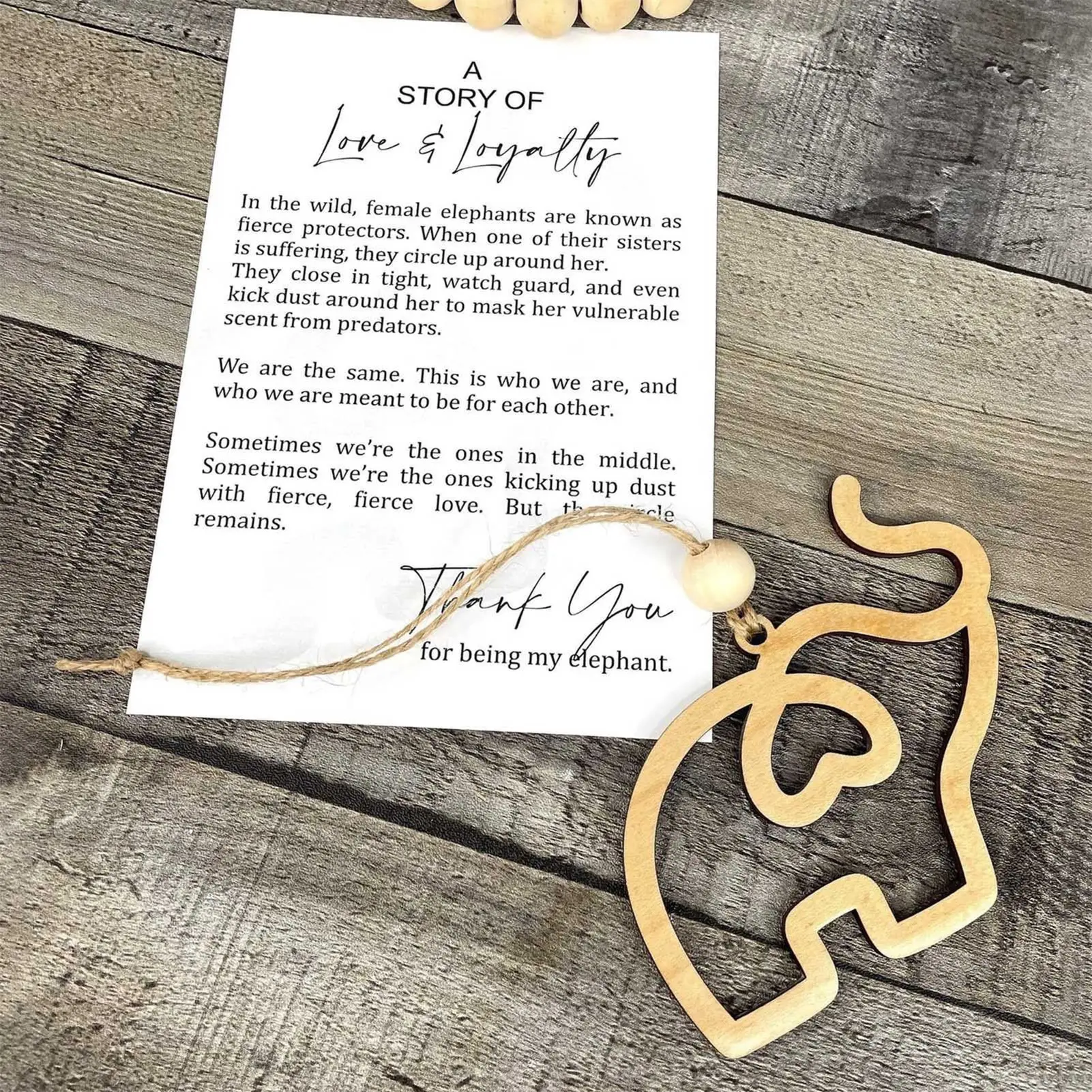 Home Decoration Pendant The Story Of Love And Loyalty Elephant Hanging For Door Window Bag Backpack Creative Cartoon Pendants