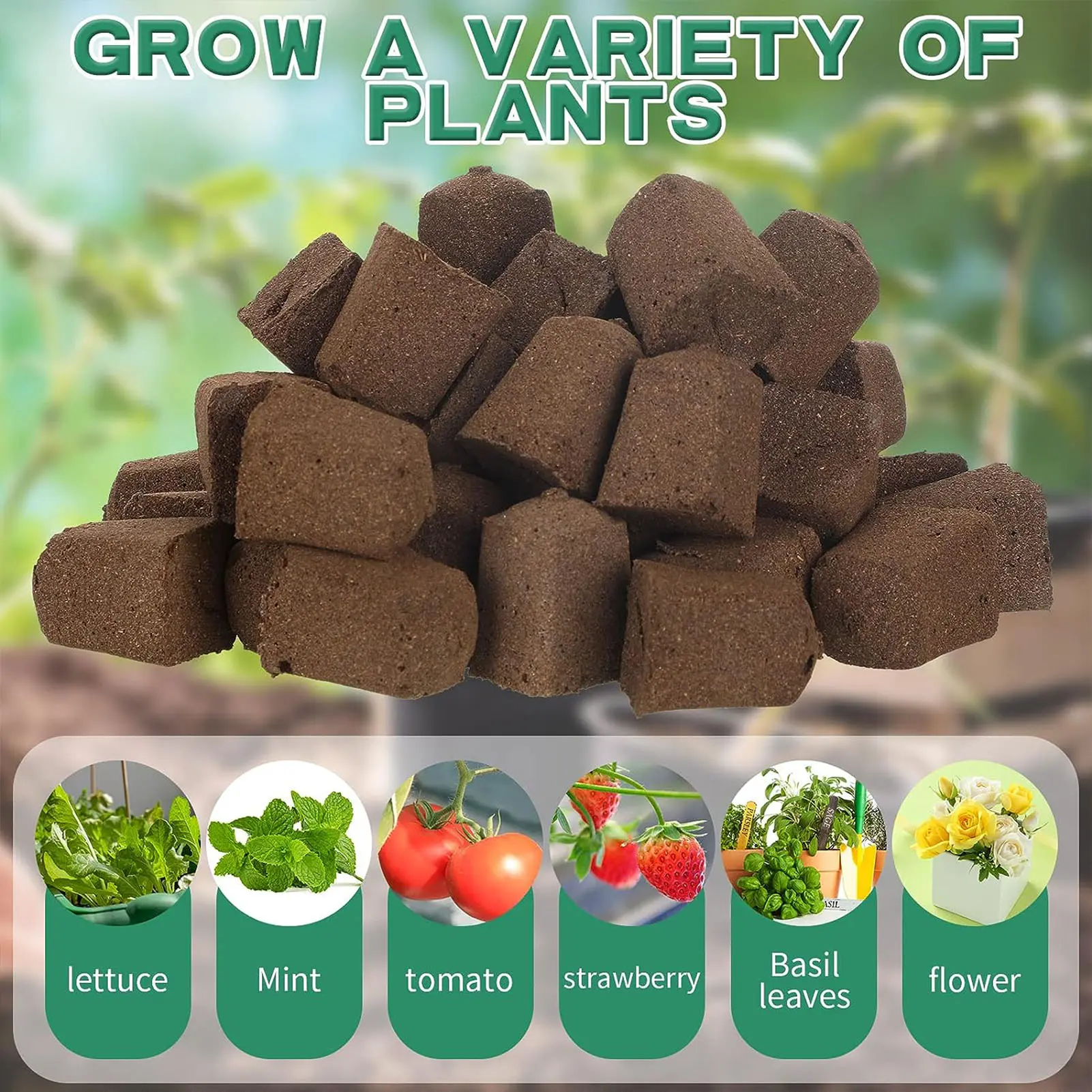 30pcs Plant Seedling Pot Inorganic Carbon Mud Planting Sponge For Seed Germination And Shaping Practical Gardening Accessories