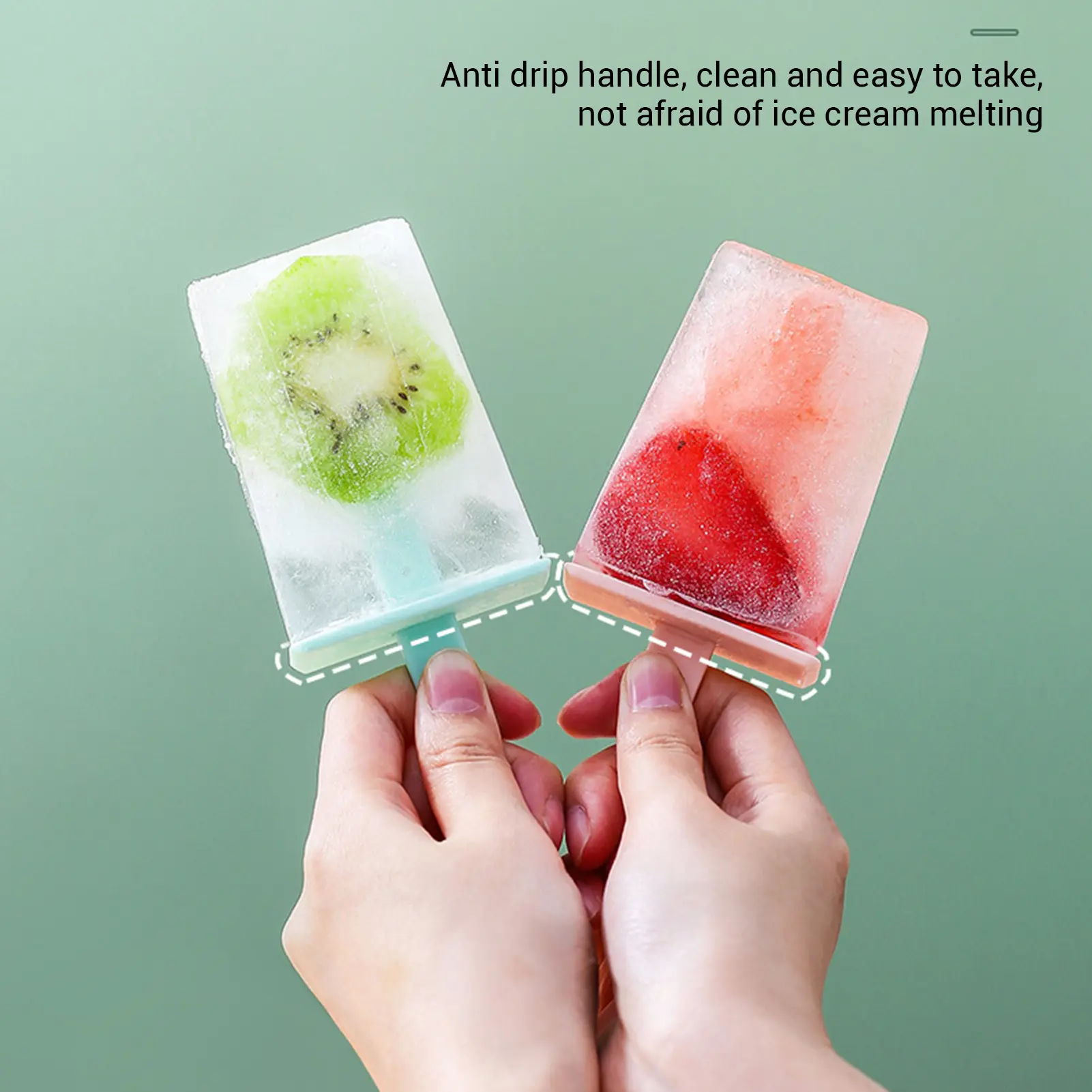 4/8 Grids Ice Cream Mold Handmade Diy Popsicle Mold Parent Child Kitchen Ice Cream Making Mold Summer Kitchen Cooking Accessory