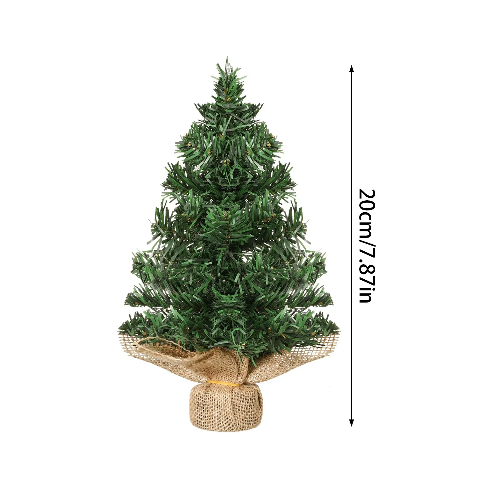 1/6pcs 20cm Mini Christmas Tree Ornament Plastic Desktop Decoration Xmas Tree For Supermarket Shop Home 2025 Christmas Decors