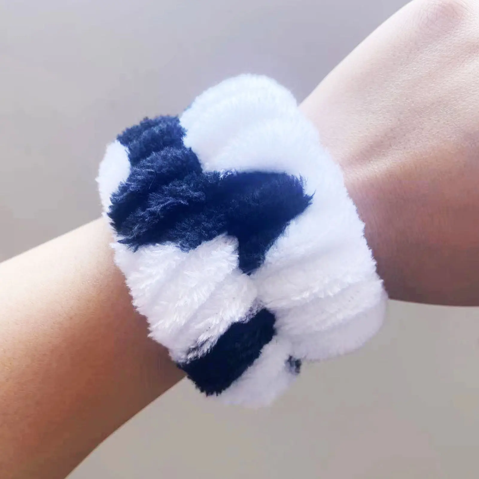 Cartoon Cow Headband Set For Men And Women Soft Comfortable Fleece Headband For Wash Up Practical Girls Face Washing Hair Hoop