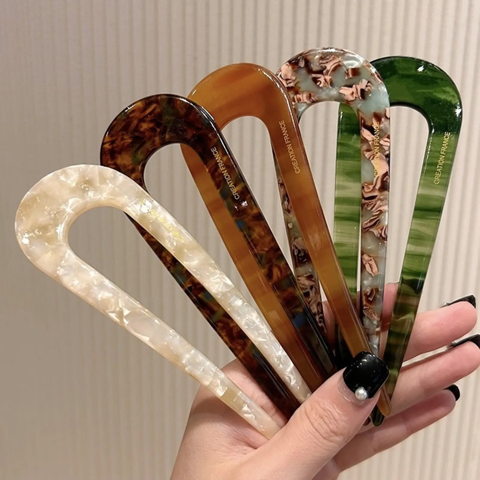 New Chinese Style U-shape Hairpin Vintage Hair Accessories For Women Bridal Hair Sticks Traditional Hair Clips Hair Decoration