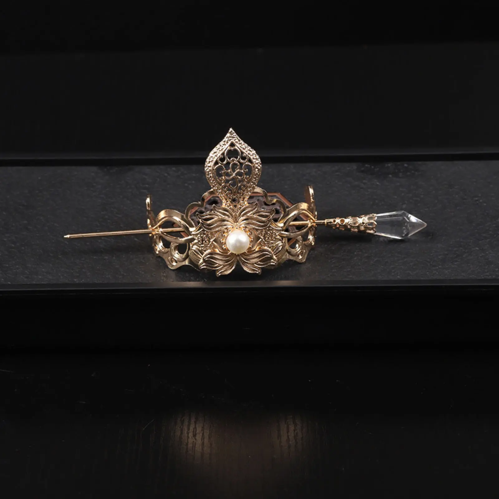 Han Chinese Clothing Hair Crown Ancient Style Hair Accessories Woman Elegant Headdress For Gorgeous Hair Sticks Hair Ornament