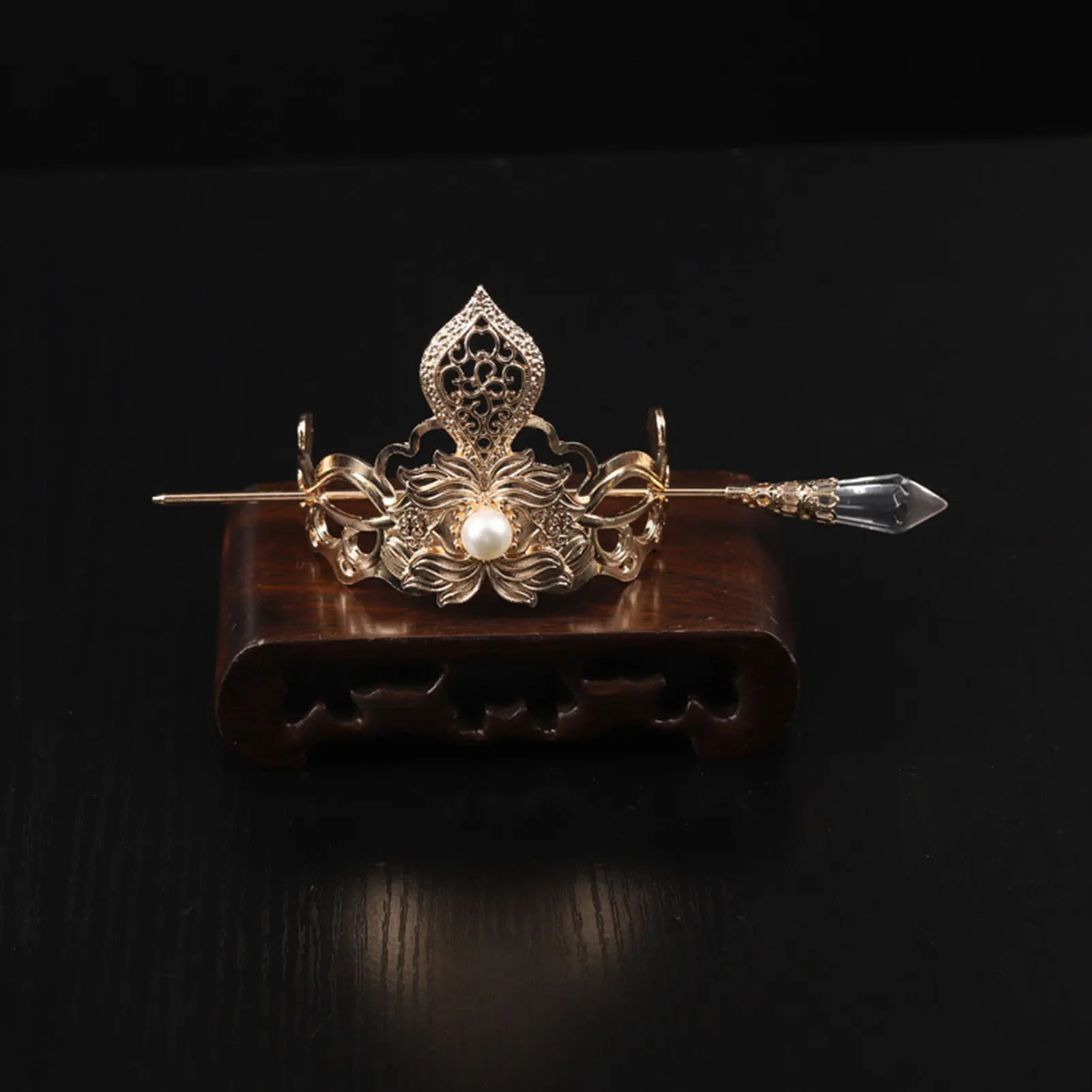 Han Chinese Clothing Hair Crown Ancient Style Hair Accessories Woman Elegant Headdress For Gorgeous Hair Sticks Hair Ornament
