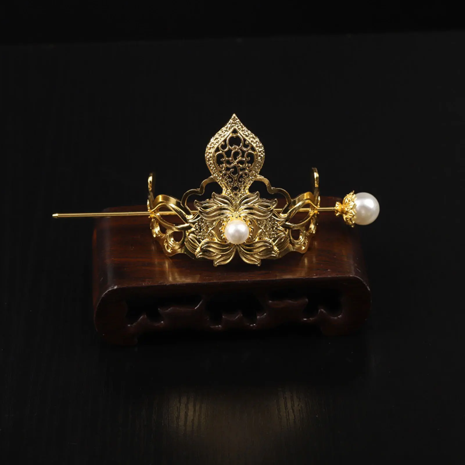 Han Chinese Clothing Hair Crown Ancient Style Hair Accessories Woman Elegant Headdress For Gorgeous Hair Sticks Hair Ornament