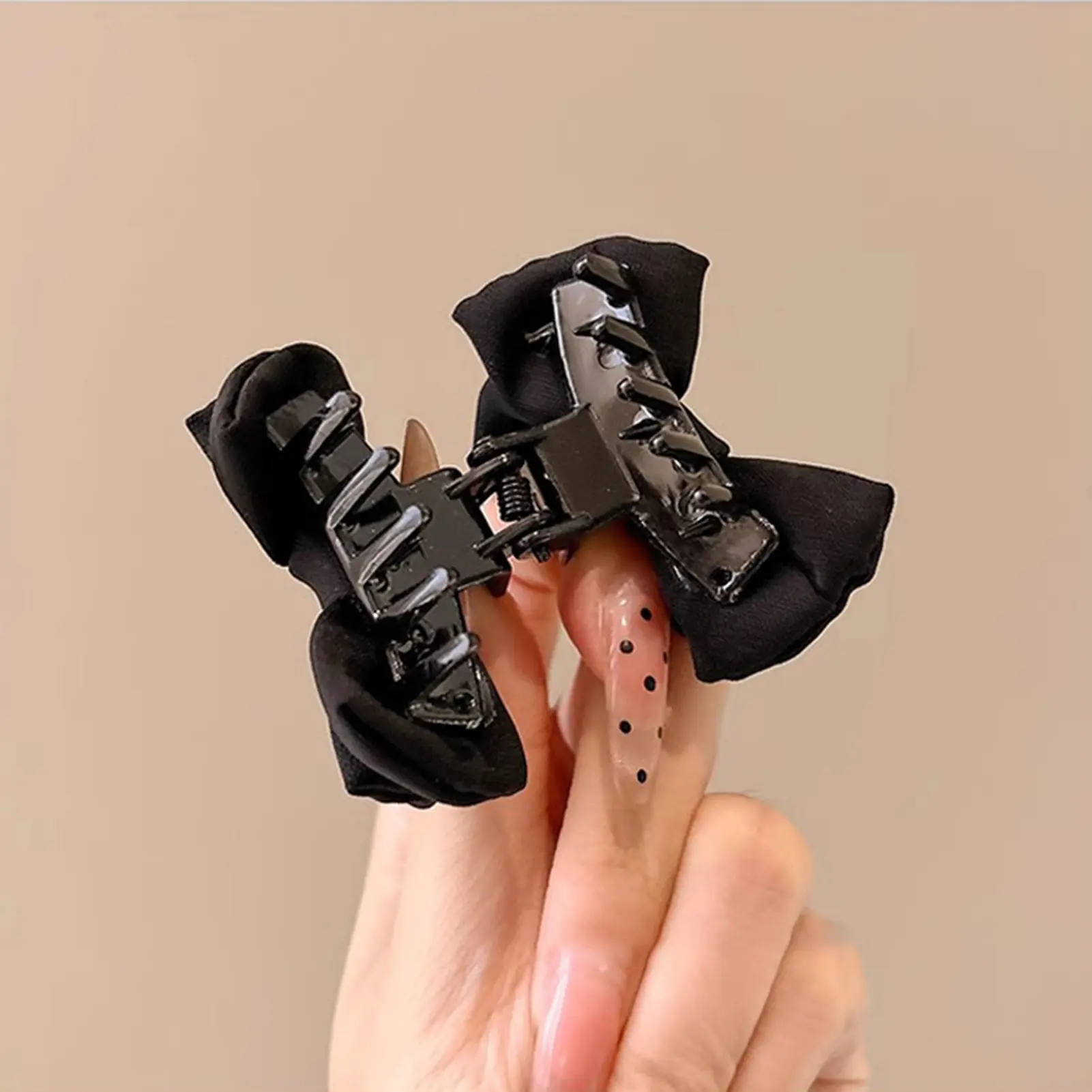 1 Pair Bow Hair Clip For Women Sweety Princess Style Pearl Gauze Bow Hair Claw Elegant Exquisite Girls Fashion Hair Accessories