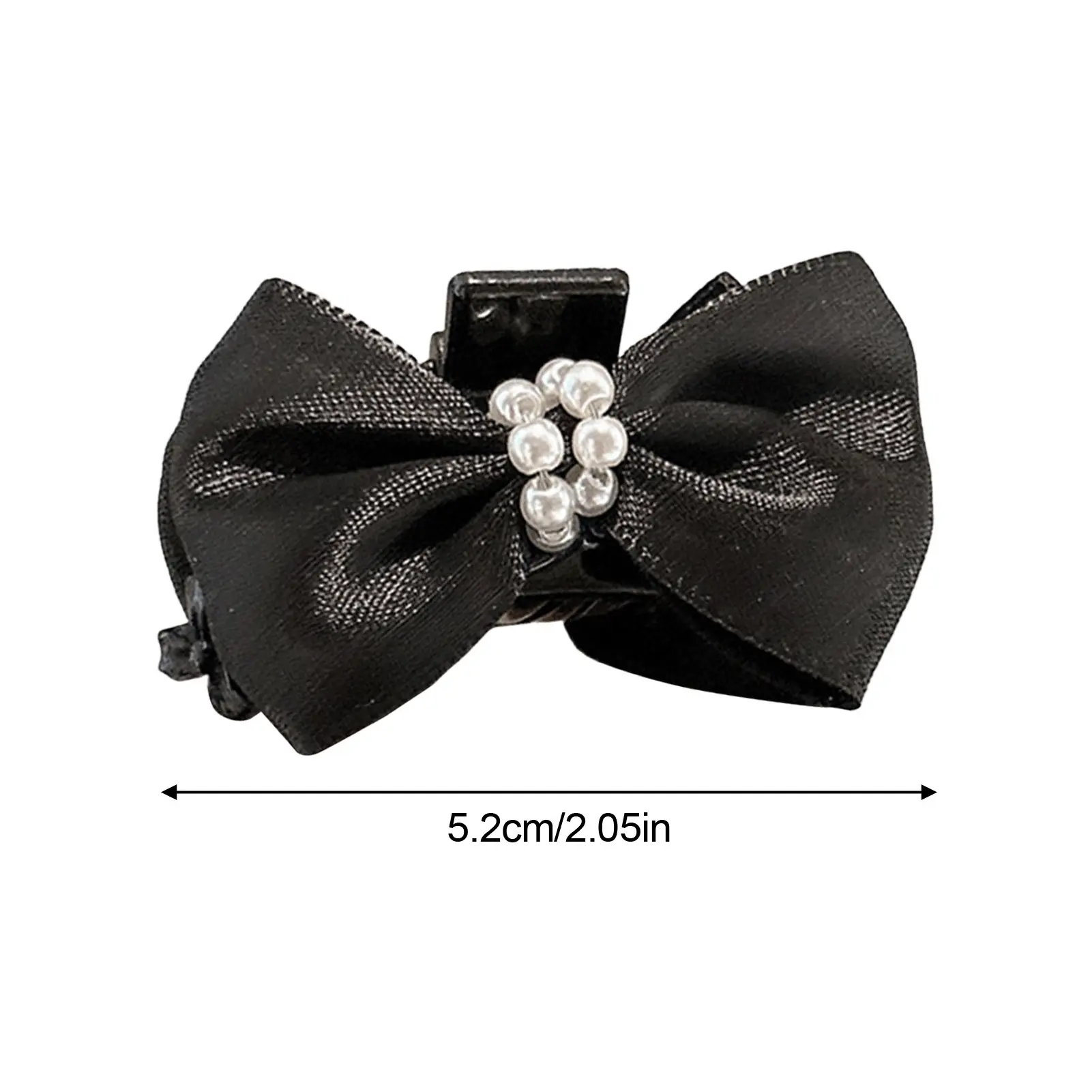 1 Pair Bow Hair Clip For Women Sweety Princess Style Pearl Gauze Bow Hair Claw Elegant Exquisite Girls Fashion Hair Accessories