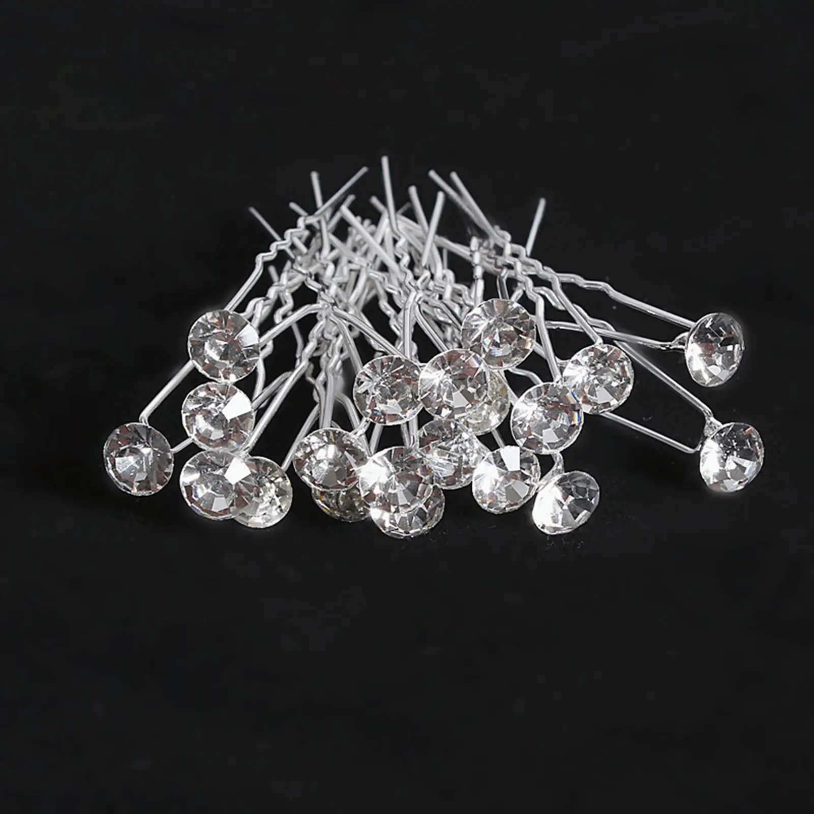 20pcs U Shape Hairpin For Women Elegant Exquisite Flower Pearl Hair Stick Wedding Performance Travel Jewelry Hair Accessories
