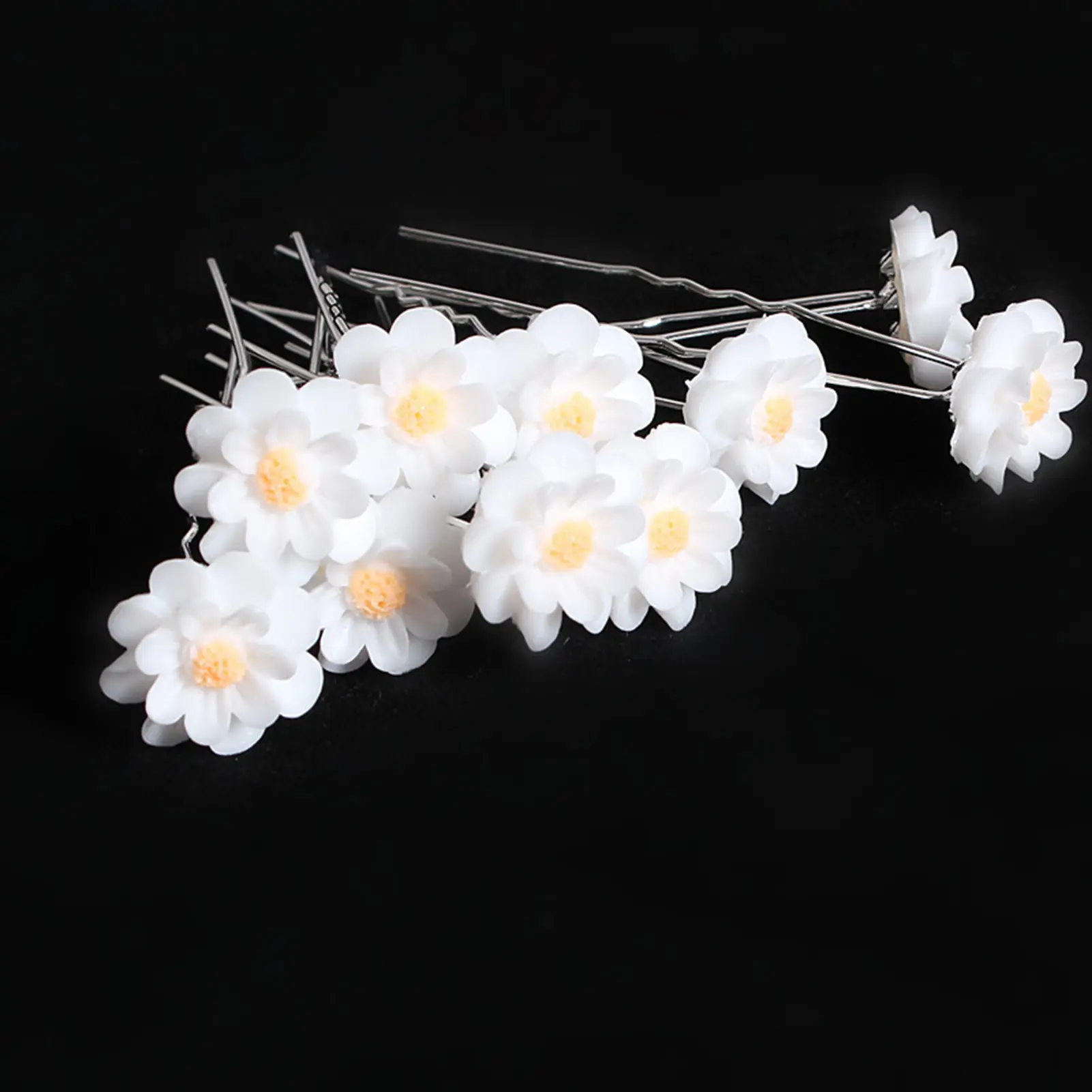 20pcs U Shape Hairpin For Women Elegant Exquisite Flower Pearl Hair Stick Wedding Performance Travel Jewelry Hair Accessories