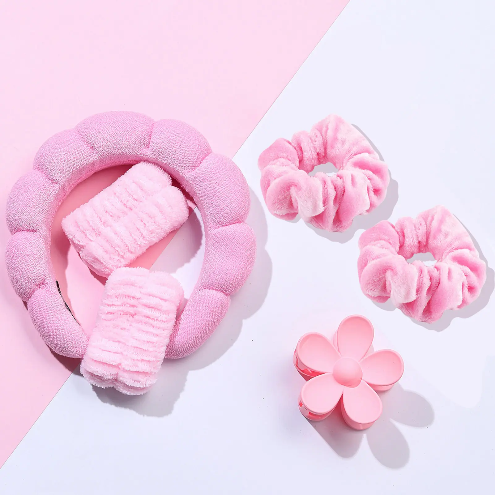 Face Washing Headband Creative Cartoon Skincare Makeup Removal Shower Head Belt For Women Girls High Elasticity Wash Up Headband