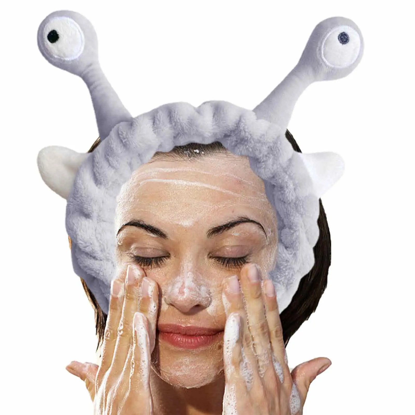 Face Washing Headband Creative Cartoon Skincare Makeup Removal Shower Head Belt For Women Girls High Elasticity Wash Up Headband