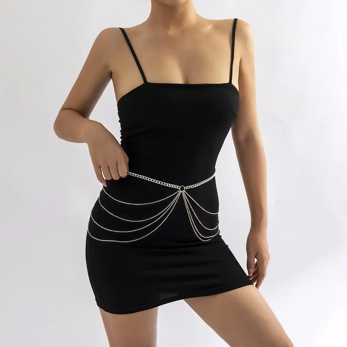 Y2K Waist Chain For Women Sexy Waist Decoration Chain Summer Short Skirt Belt Girls Dress Decoration Belt Jewelry Accessories