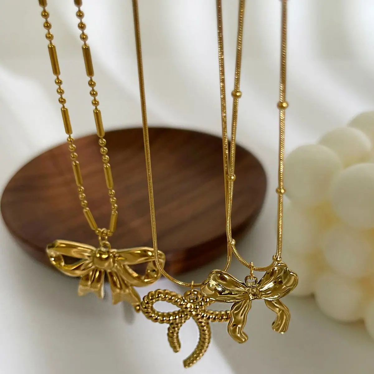 Light Luxury Bow Necklace Y2K Metal Style Necklace For Women Girls Summer Beach Body Chain High-end Trendy Jewelry Accessories