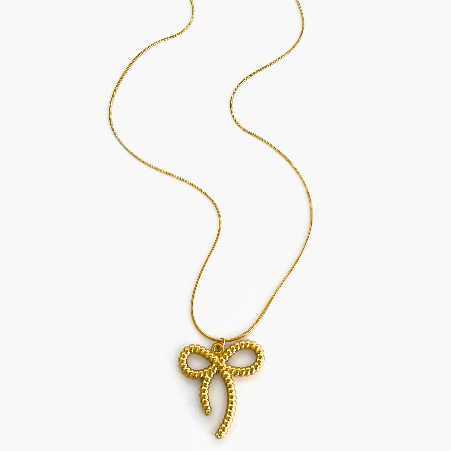 Light Luxury Bow Necklace Y2K Metal Style Necklace For Women Girls Summer Beach Body Chain High-end Trendy Jewelry Accessories