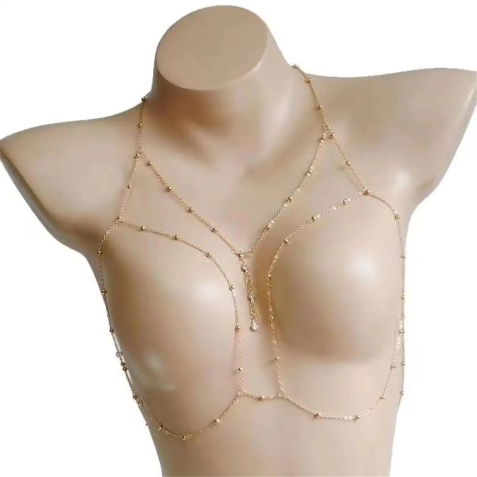 Glitter Rhinestone Body Chain For Women Summer Beach Bikini Sexy Body Chain Girls Vacation Body Decoration Jewelry Accessories