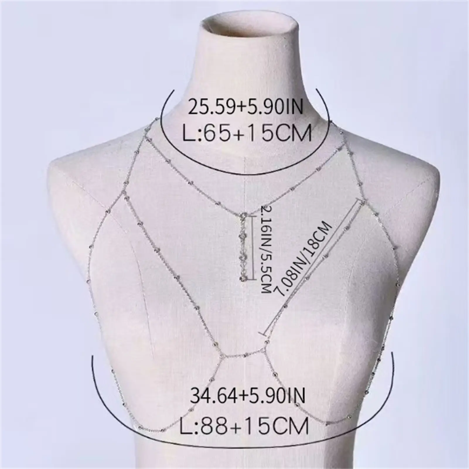 Glitter Rhinestone Body Chain For Women Summer Beach Bikini Sexy Body Chain Girls Vacation Body Decoration Jewelry Accessories