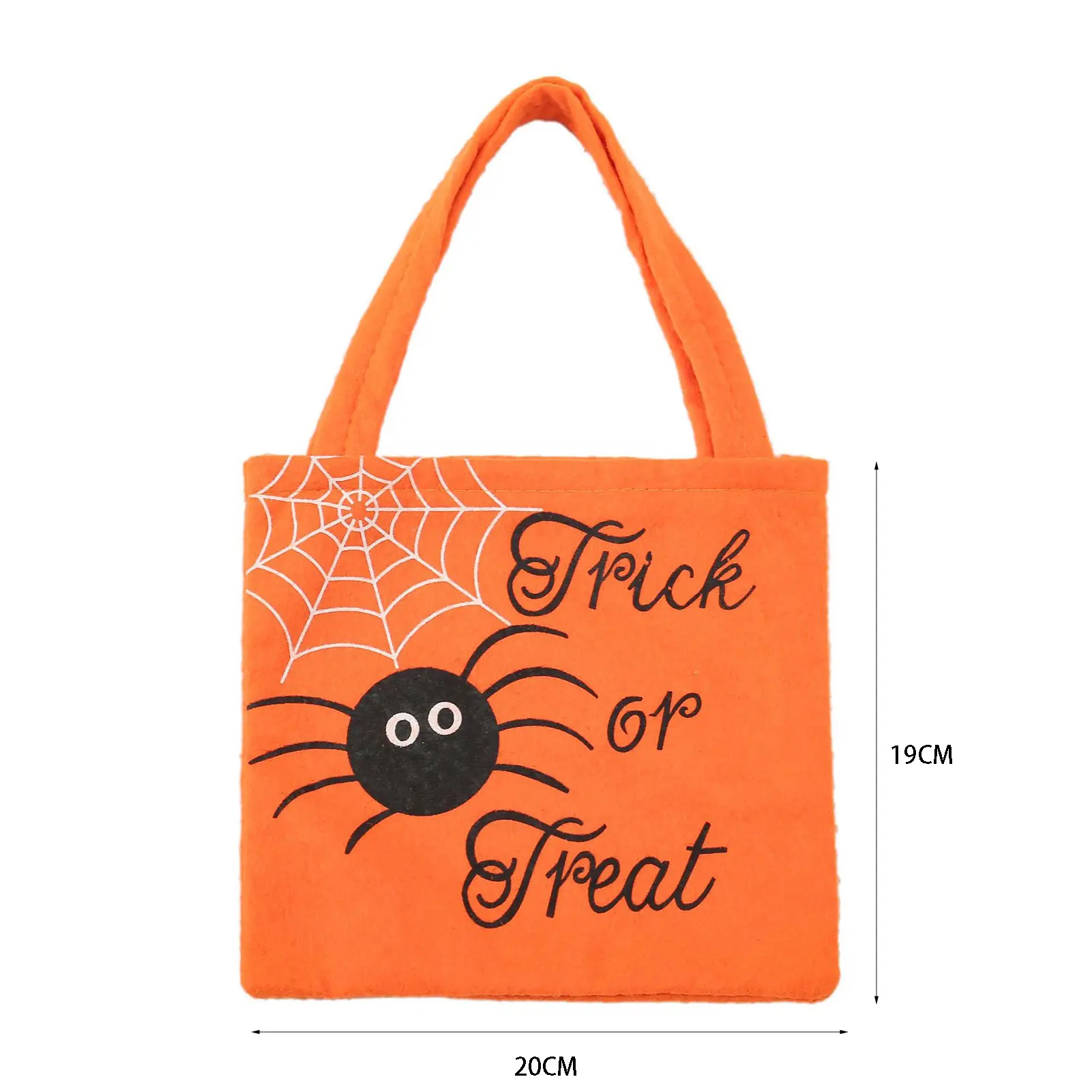 2025 Halloween Party Gift Bag Cartoon Pumpkin Spider Pattern Cloth Bag For Candy Dessert Cookie Storage Party Decoration Props