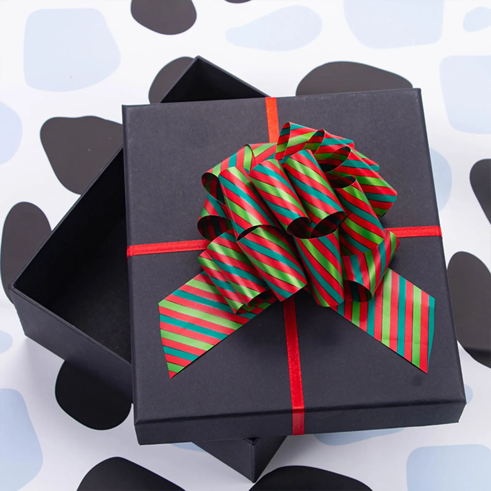 12pcs Decorative Ribbon Gift Box Birthday Cake Decoration Bow 2025 Christmas Gift Decor Ribbon Party Banquet Decoration Props