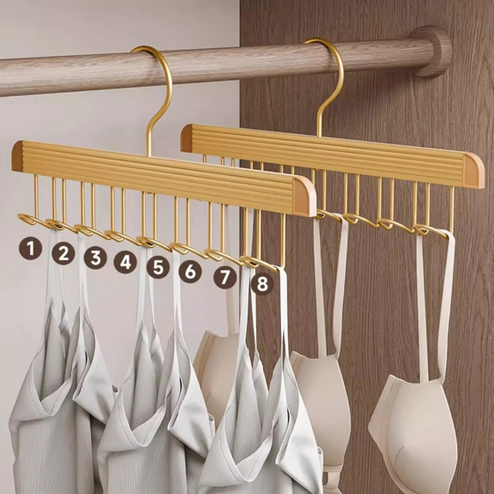 Multifunctional Clothes Hanger Ultralight Aluminum Alloy Clothes Hanger For Clothes Pants Hat Bag Dress Wardrobe Organizer Rack