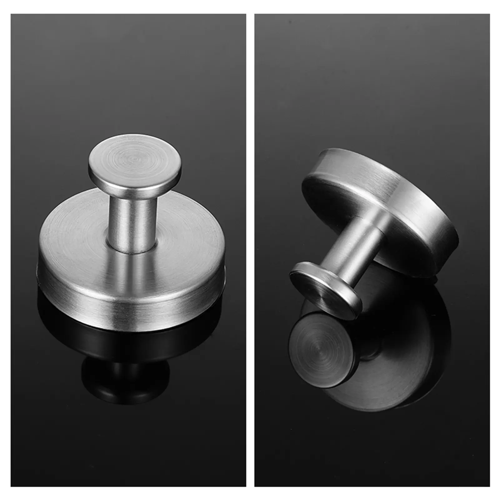 1/2/4pcs Suction Cup Hooks Bathroom Kitchen Wardrobe Strong Suction Force Storage Hooks Light Luxury Metal Organizer Hook Set