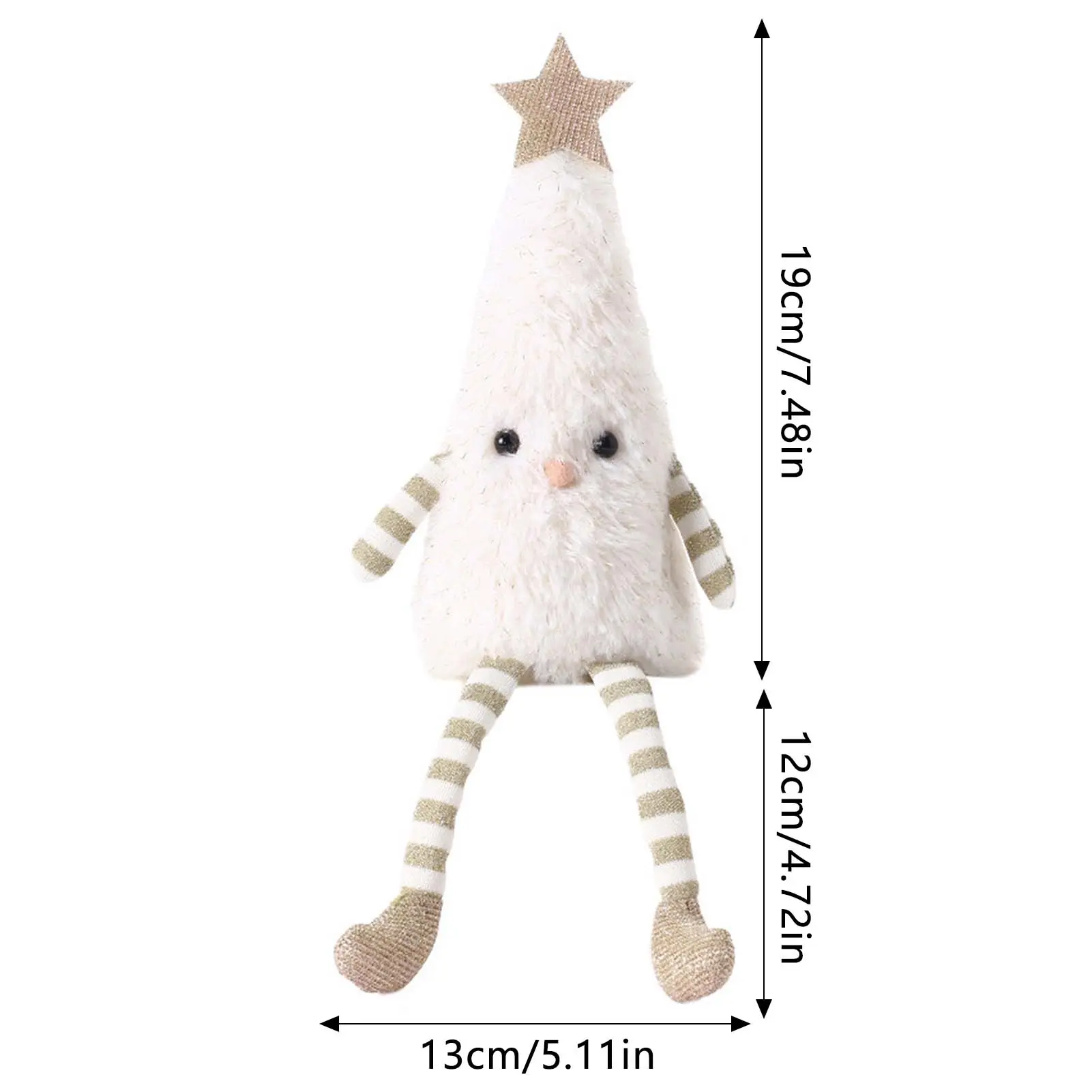 2025 Christmas Tree Decoration Pendant Cute Plush Christmas Tree Doll For Teapoy Cabinet Sofa Decor Home Party Decoration Gifts