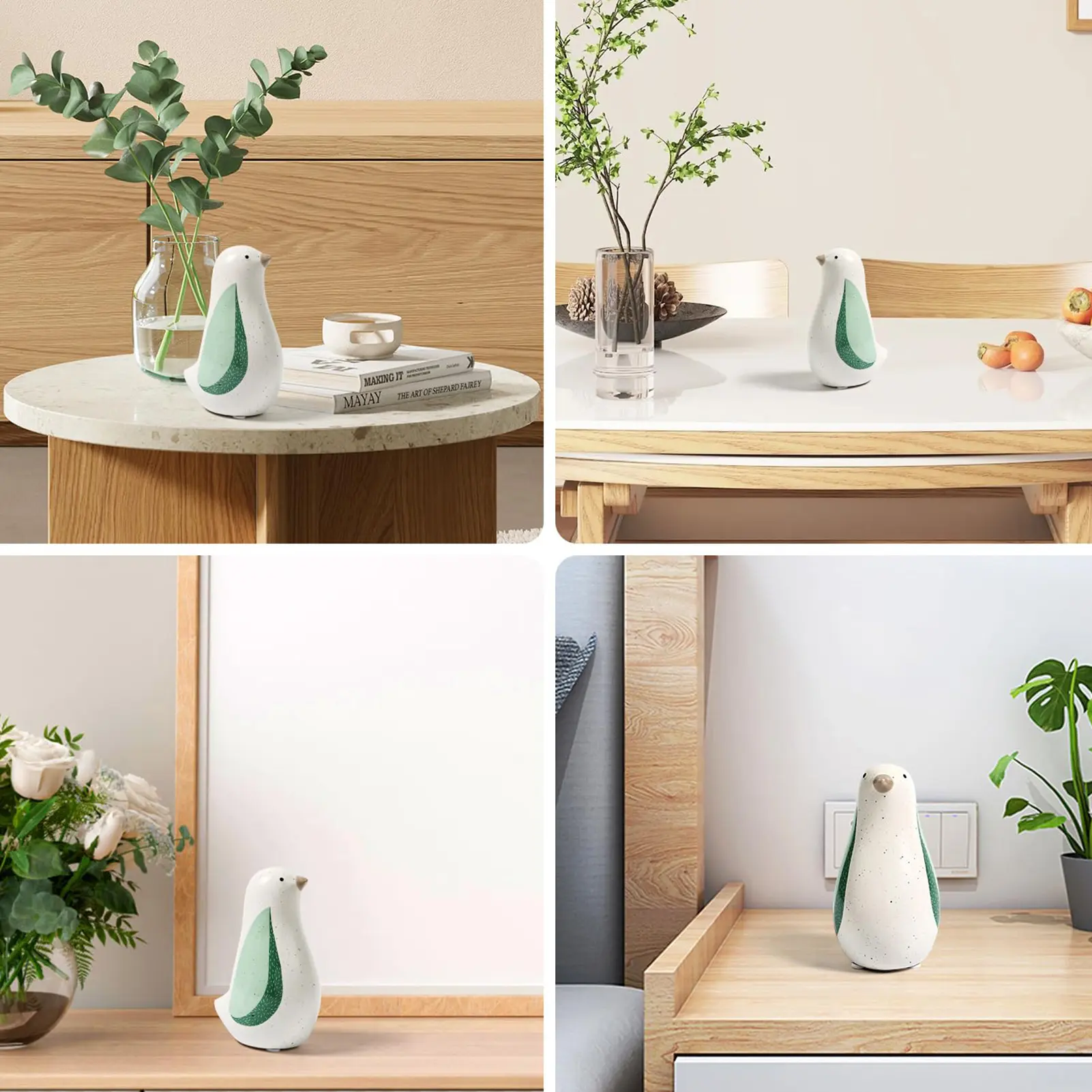 Ins Style Ceramic Bird Ornament Little Fresh Animal Decoration Ornaments For Desk Dining Table Fireplace Cupboard Home Decors