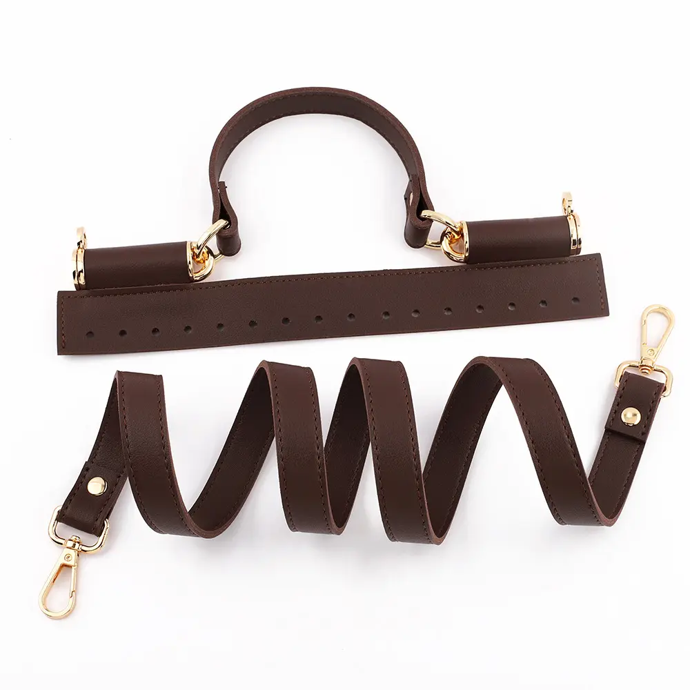 1Set DIY Handmade Bag Accessories Shoulder Bag Straps Replacement PU Leather Rope Handbag Handles Woven Backpack Beam Pocket