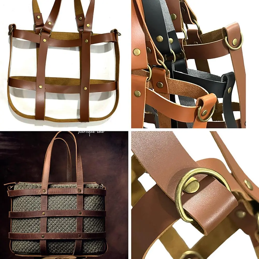 Handmade Handbag Bag Set Leather Bag Bottoms With Hardware Package Accessories HandBag Shoulder Straps DIY Women Backpack