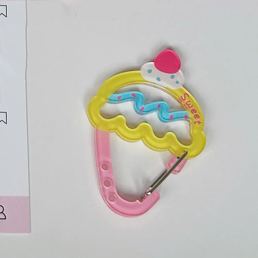 Acrylic Illustration Carabiner Bag Charms Umbrella Shape Key Chain Backpack Pendant Handbook Decor Gifts Hollow Buckle Keychain