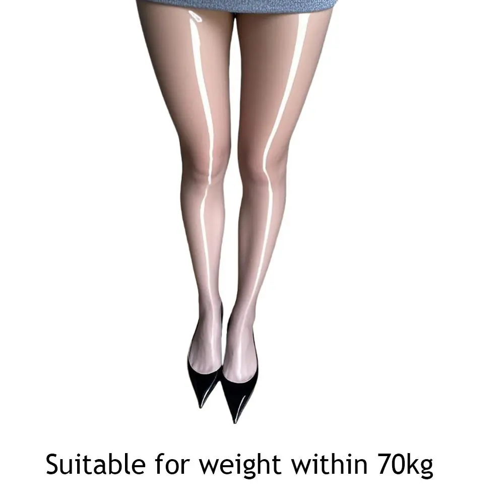 Women's Stockings Oil Shiny Pantyhose Polyester Fiber Shiny Sexy Couple Erotic Bright Color Erotic Lingerie Dating Cosplay