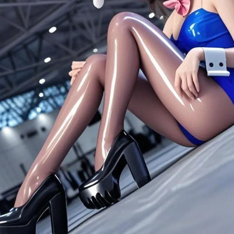 Super Transparent Aurora Oil Bright Socks 8D Sexy Stockings Super Smooth Large Size Non Slip Sexy Anti Hook Disco Stockings