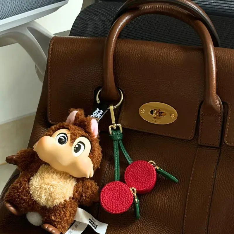 New Fruit Shape Design Coin Purse Cherry Bag Charm Collection PU Leather Mini Pouch Wallet Key Chain Zipper Earphone Bag