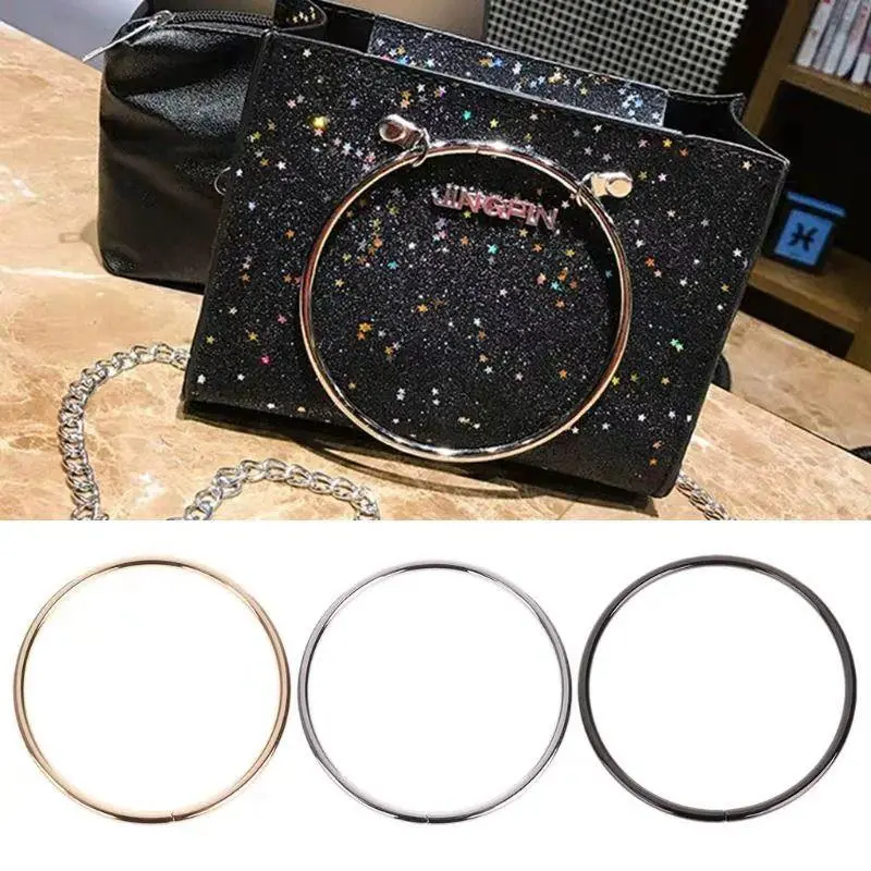 1PC O-ring Bag Handle Metal Strap Replacement DIY Handbags Bags Purse Handmade Bag Accessories Round Purse Sewing Frame