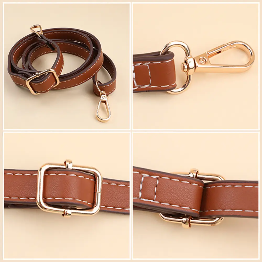 1Set DIY Handmade Handbag Shoulder Strap Drawstring Woven Bag Set Bucket Bag Leather With Bag Belt Bag For Backpack Parts