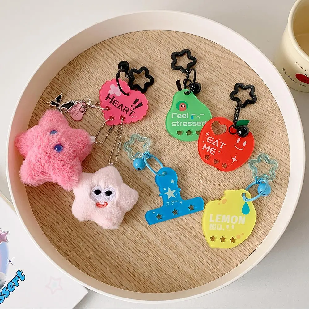 Cute Acrylic Fruit Shape Bag Pendant Backpack Decor Keychain Buckle Decoration Keychain DIY Scrapbook Ita Bag Decor Accessorie