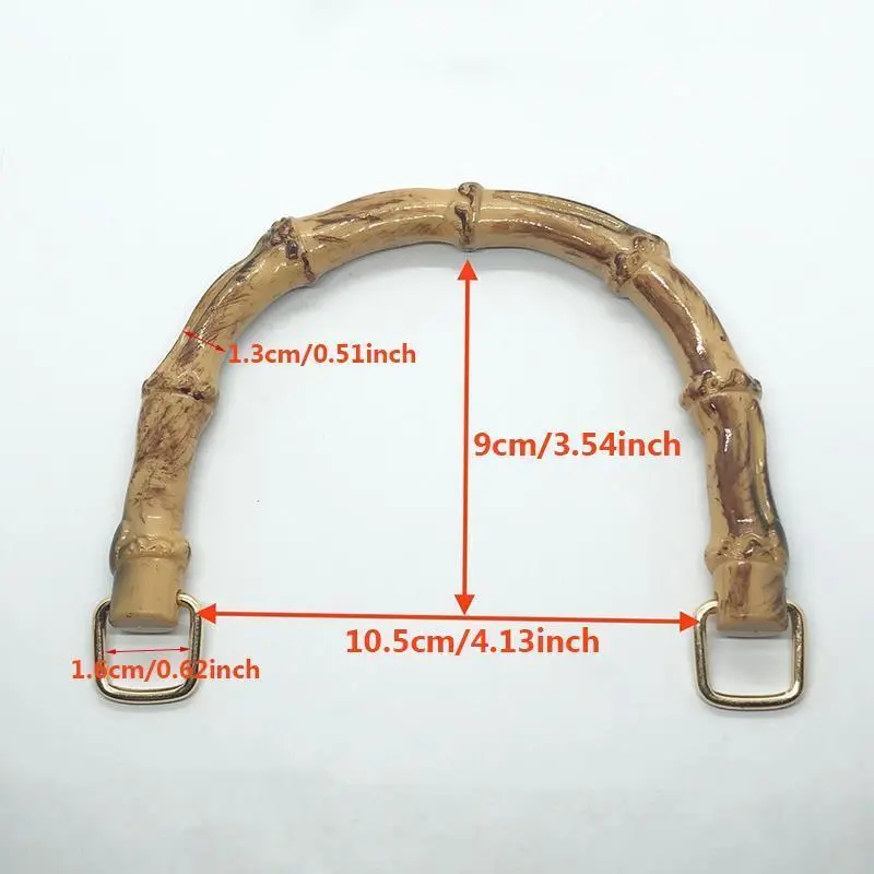 DIY With Buckle Bag Accessories Gift Box Handle Bamboo Purse Handles Handbag Band Handle Shoulder Bag Strap Bamboo Bag Handles