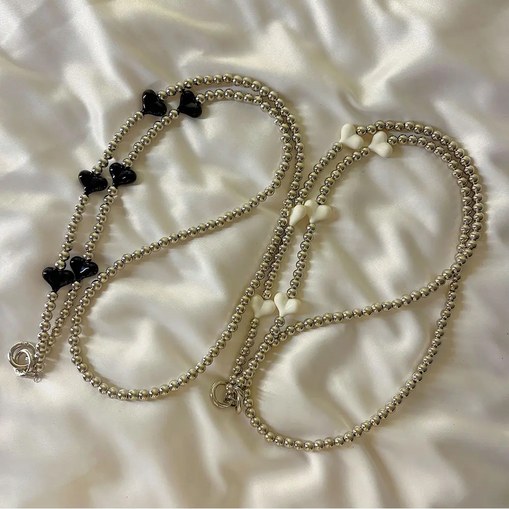 Personalized Bowtie Phone Chain Crossbody Long Personalized Black Phone Case Hanging Cord With Clip Small Bag Back Chain