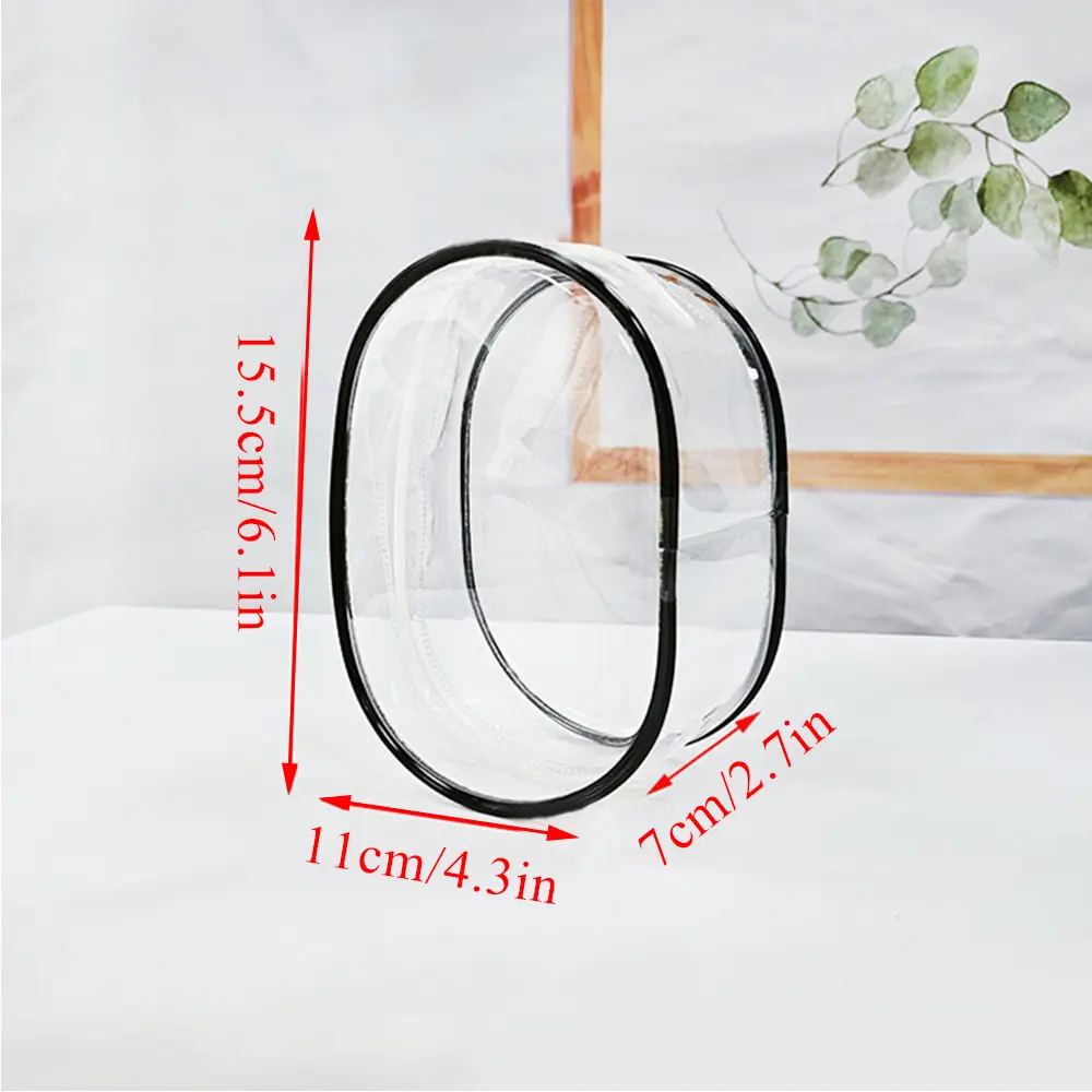 15cm Transparent Dolls Display Pouch Storage Box Plush Dolls Storage Pouch Keychain Bag Storage Case Mystery Box Organizer Box