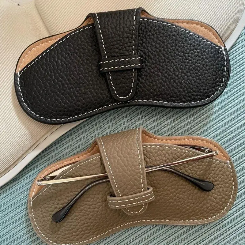 Men Women Leather Glasses Bag Case Portable Sun Glasses Pouch Sunglasses Box Eyewear Protector Case Eyeglasses Accessories
