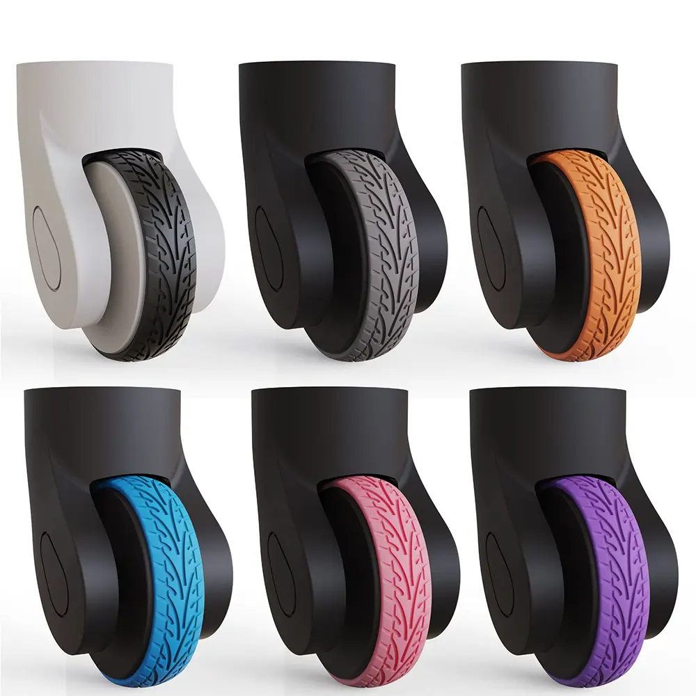 4PCS Luggage Wheels Protector Silicone Suitcase Wheel Protection Case Reduce Noise Wheels Caster Shoes Travel Luggage Accessory