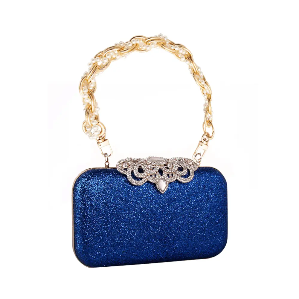 Vintage Pearl Bag Strap Purse Handbag Handles Clutch Bag Accessories Metal Pearl Phone Lanyard Replacement Handles Bag Hardware