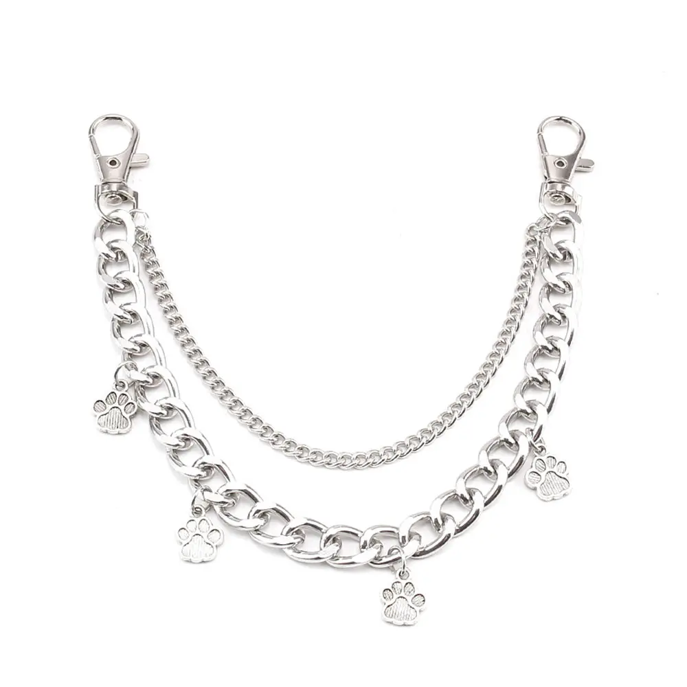 Y2k Metal Chain Strap For Bags Multi-layer Decorative Chain Exquisite Halloween DIY Purse Chain Replacement Bag Accessories
