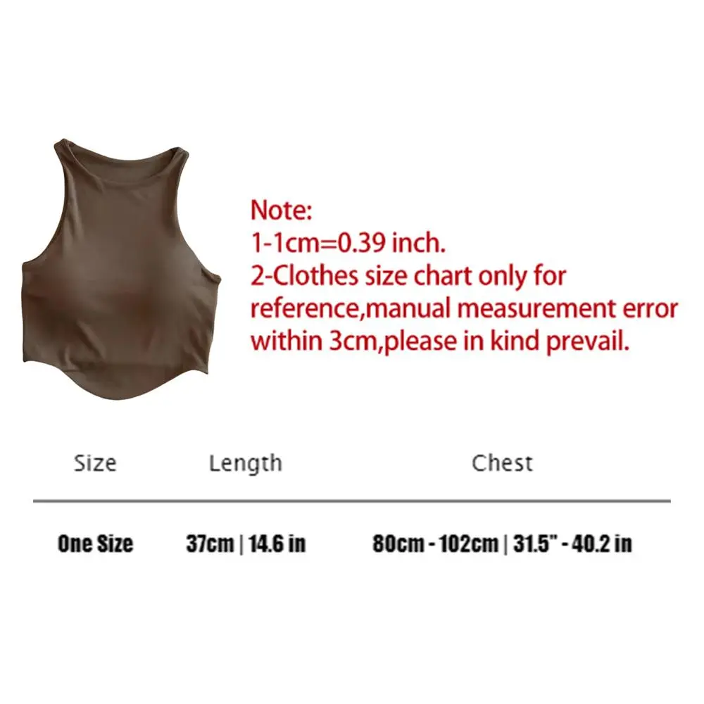Yoga Top For Women Loose Fit Workout Crop Tops Tank Gym Wear Fitness Sleeveless Cami Sport Shirts Running Vest Built In Bra
